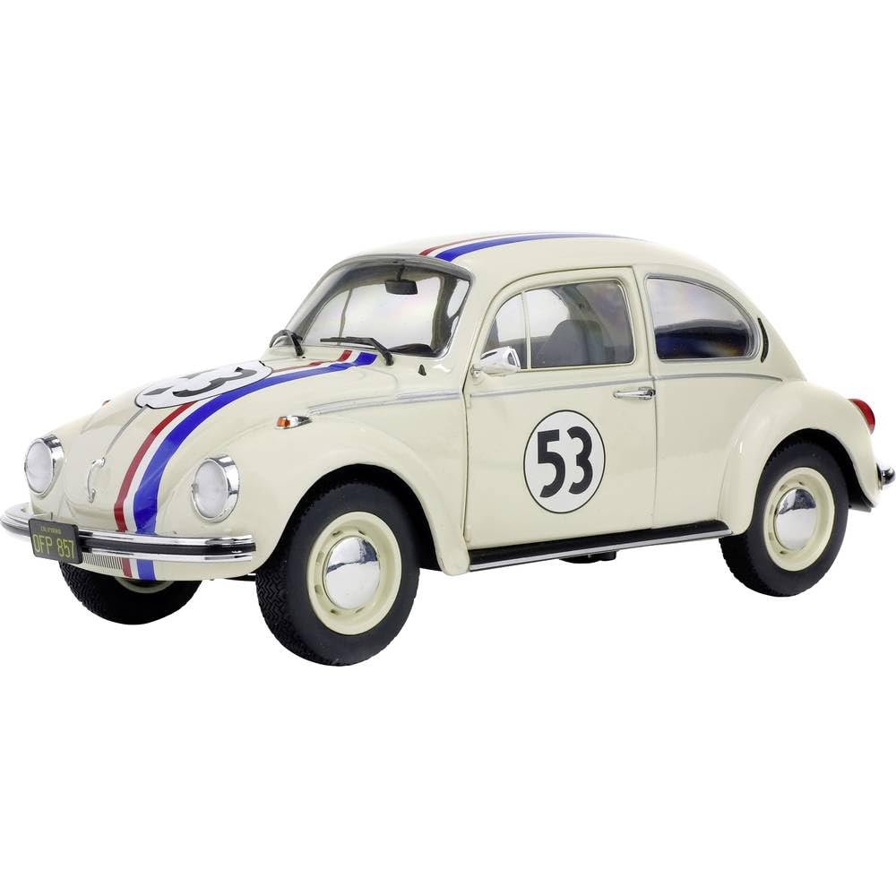 Solido 421184040 VW Käfer Volkswagen 1973 Beetle 1303 Racer 53" Die-Cast Model, Beige, 1: 18 Scale