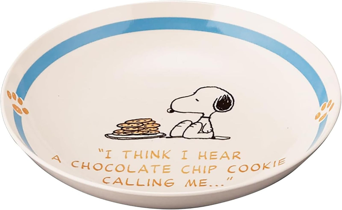 Peanuts SN2501-355 SDGs Recycling Tableware (Snoopy) Pasta Plate, Curry Plate, Diameter 8.5 x Depth 1.6 inches (21.5 cm) x Depth 1.6 inches (4 cm), Microwave Safe, Dishwasher Safe, Mino Ware, Yamaka