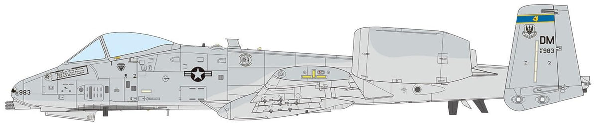 Platz 1/48 American Attack Plane, A-10C, Thunderbolt II, 354th Fighting Squadron Bulldogs Plastic Model TPA-41