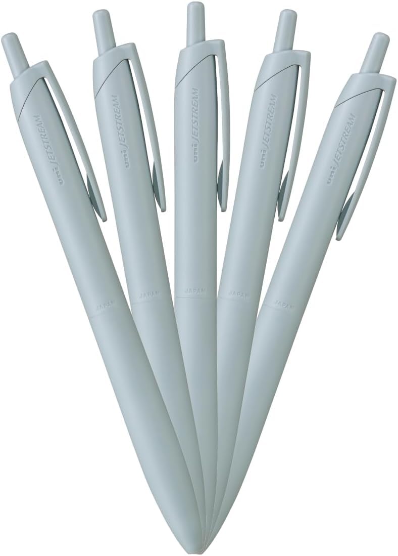 Mitsubishi Pencil Permanent Ballpoint Pen Jetstream Light Touch Ink 5 Pack 0.7 Light Blue HSXNSL075P.8