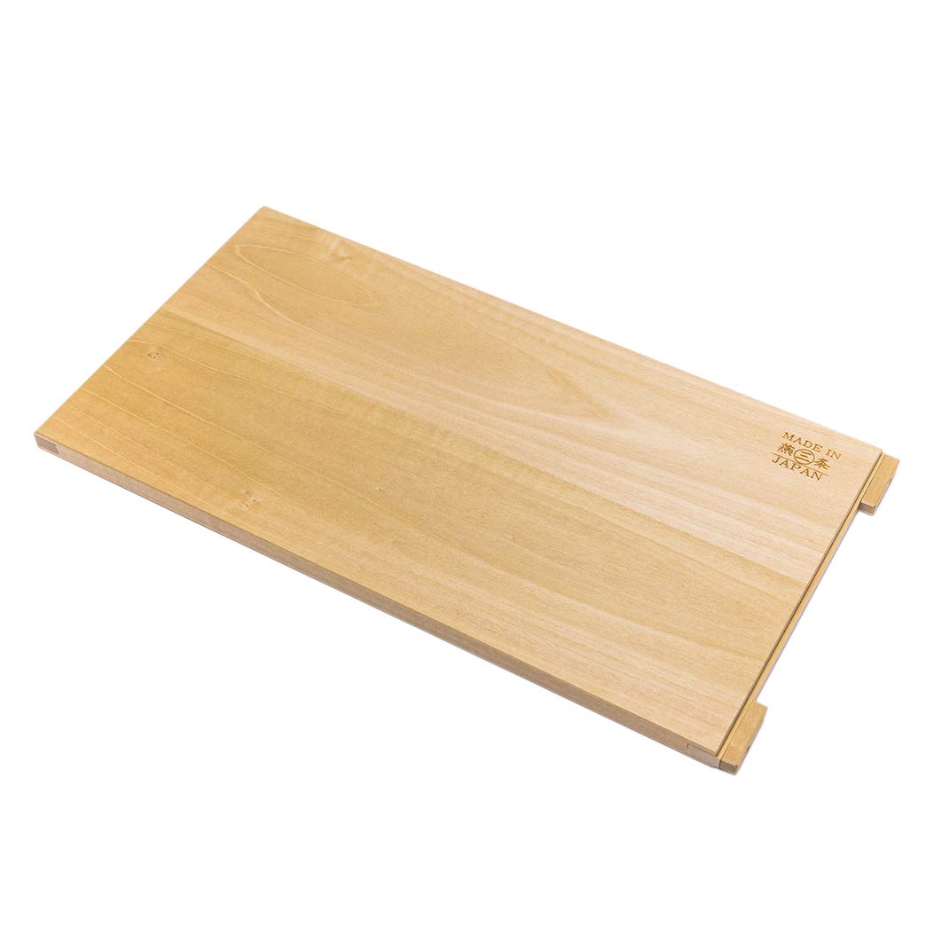 Hoonoki Cutting Board, Thin, With Knobs, Tsubamesanjo, Koyanagi Sangyo 03105
