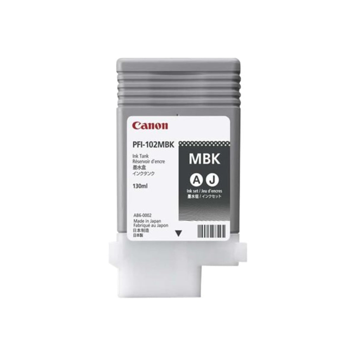 Canon 0894B001AA Ipf PFI-102MBK Matte Black Ink Tank 130ML for 500 600 700 Models