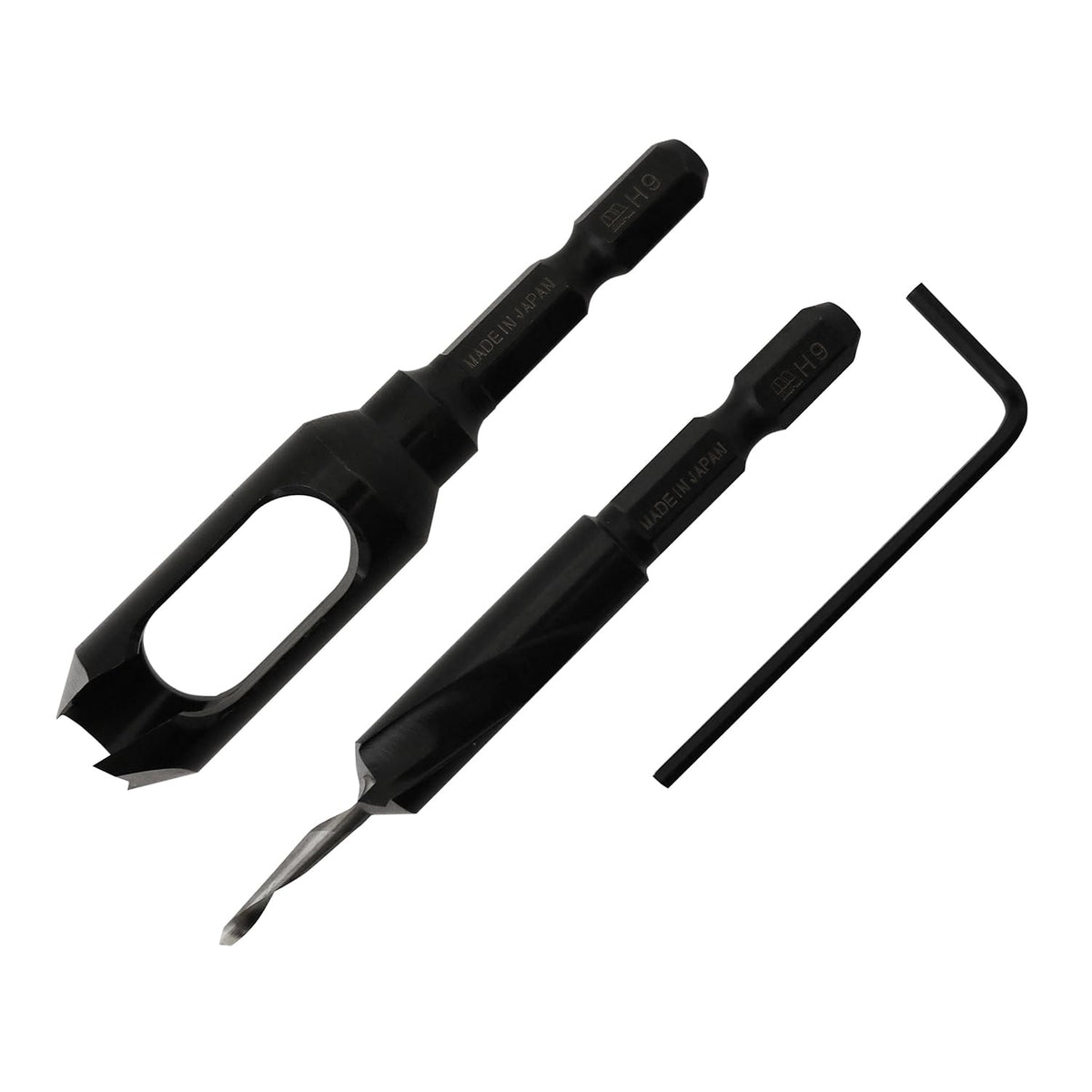 Star-M 58X-S3090 High Speed Hex Shaft Countersunk & Burning Cone Set, 3 x 9 x 9