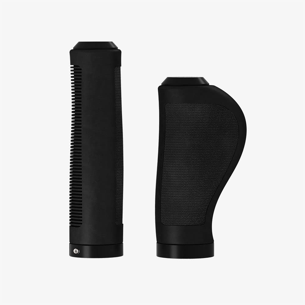 Brooks Ergonomic Rubber Grip Bicycle Grip, Ergonomic Rubber Grip, Black, 5.1/3.9 inches (130/100 mm), Ergonomic, Easy to Use with Hands, Abrasion Resistant