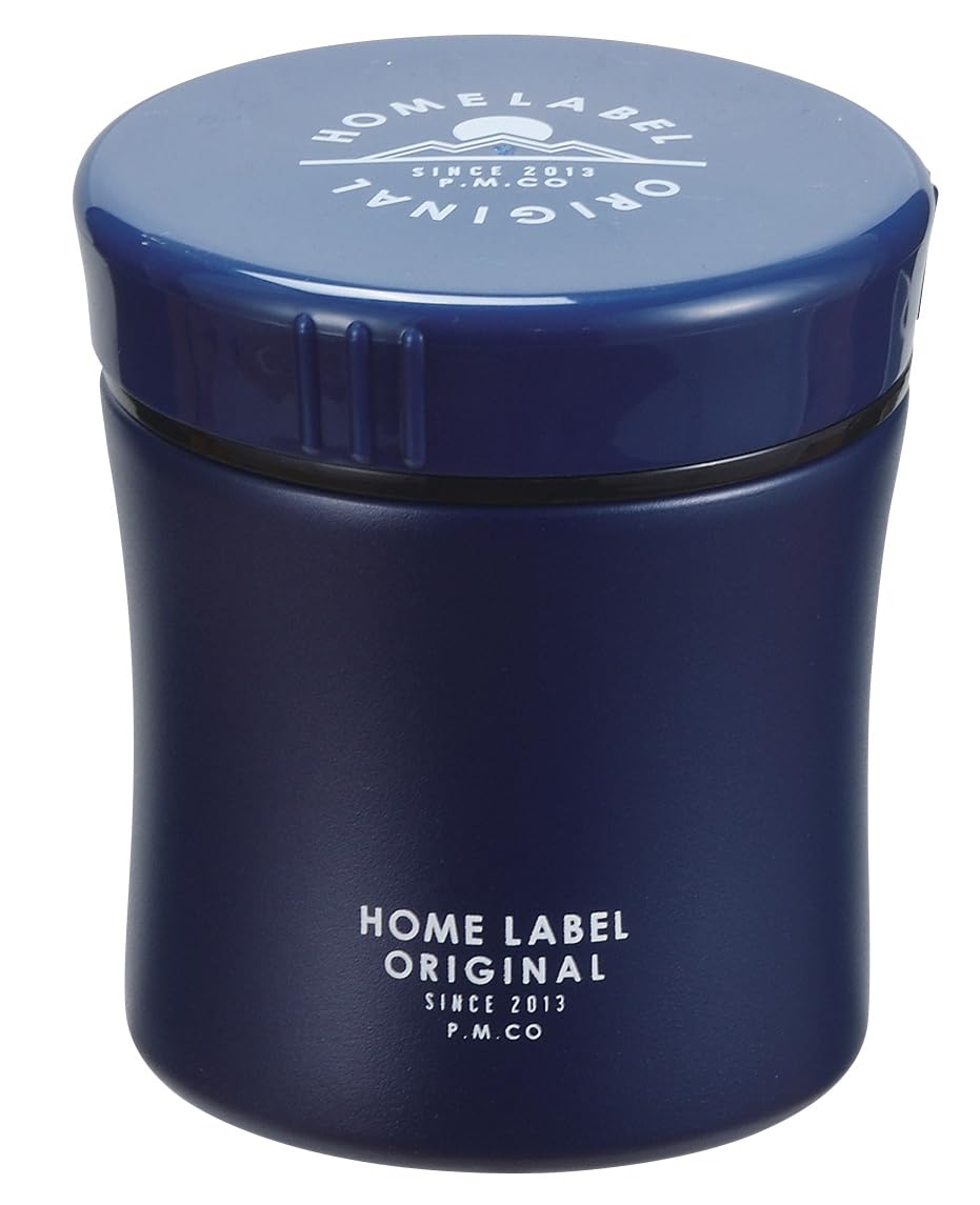 Home Label Food Mug 400 Navy HB-5452 Pearl Metal