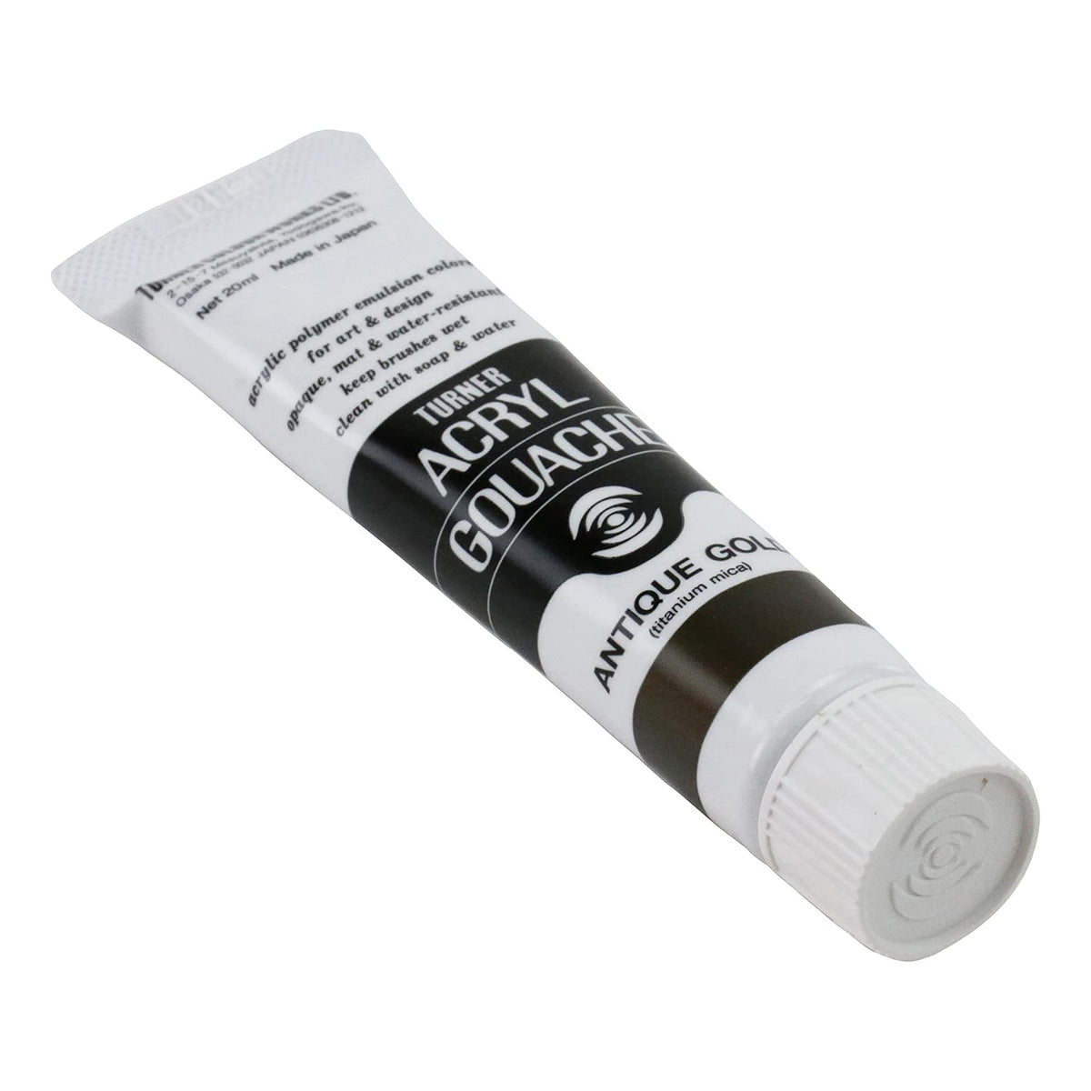 Turner Colour Works Acryl Gouache Artist Acrylic Paint - Single 20 ml Tube - Antique Gold