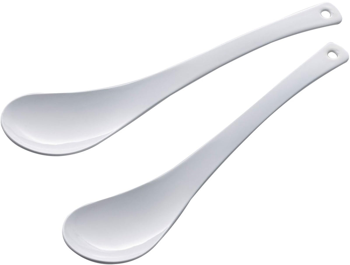 Shimomura Planning 43068 Astragalus Spoons, Set of 2, Enameled Processing, Made in Japan, Total Length: 7.1 inches (18 cm), Easy to Eat, Curry, Bowl, Soup, Dessert, Doria, Chinese Rice Bowl, Fruit,