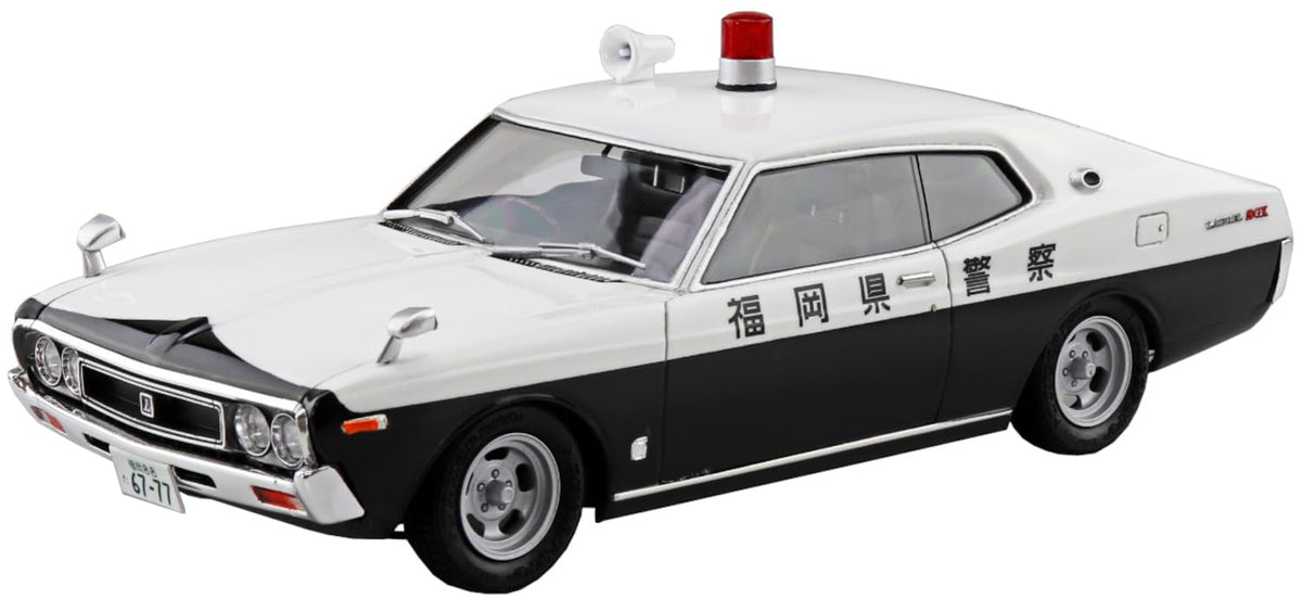 Aoshima Bunka Kyozai (Aoshima Seibu Keisatsu No.10 C130 Laurel HT Investigation Patrol Car, 1/24 Scale, Plastic Model (Car)