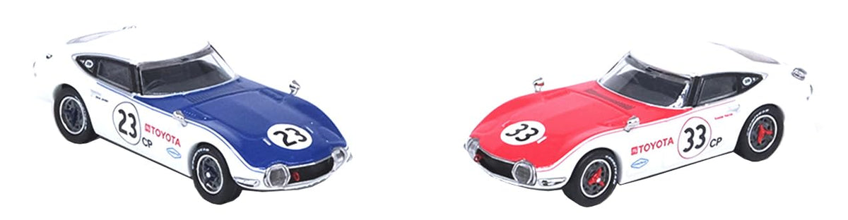 Inno Models 2000GT MF10#23 Dave Jordan and 2000GT MF10#33 Scooter Patrick RHD Right Hand Drive SCCA Sports Car Club of America 1968 2 Piece Box Set Collection 1/64 Diecast Car IN64-2000GT-SCCA68-BS