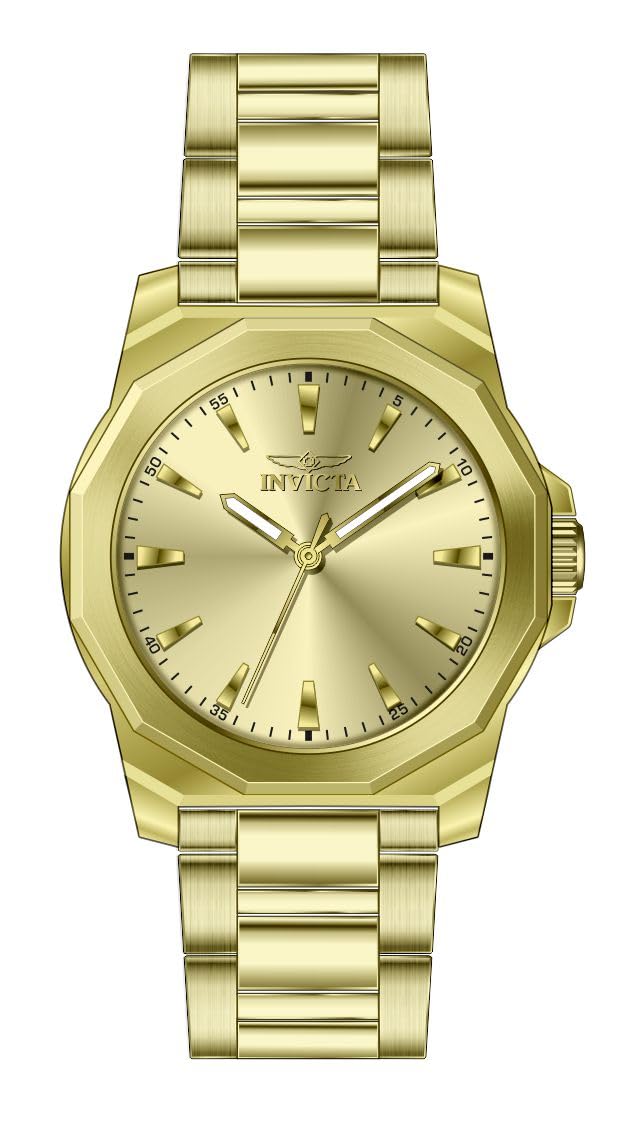 Invicta Men's Speedway 42mm Stainless Steel Quartz Watch, Gold (Model: 46840)