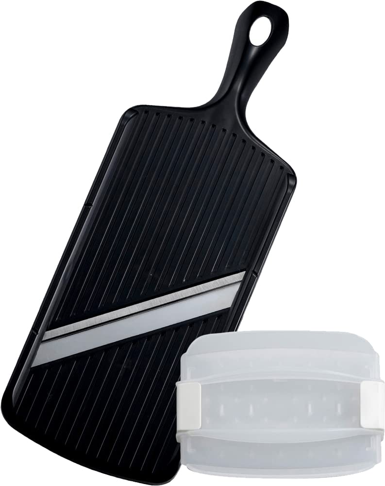 Shimomura 44244 Super Thin Sliced Cabbage Slicer, Made in Japan, Fluffy Julienne with 0.04 inch (1 mm) Wide, Sharp Sharp, Includes Safety Holder, Time-saving Cooking, Salad, Tonkatsu, Tsubamesanjo