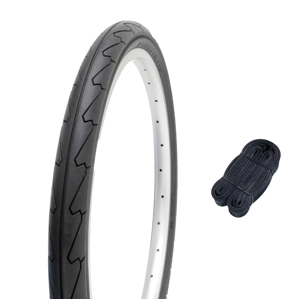 Shinko SR076 60112 26 Inch Bicycle Tire Tube Set Slick Tires 26 x 1.50 Black