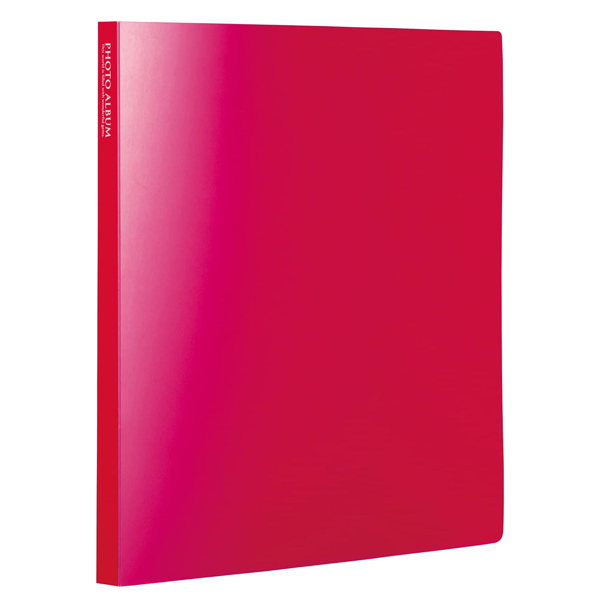 KP-126 Photo Album (High Transparent) Large Size, 12 Pockets with 240 Large Size, Sekisei (Pink)