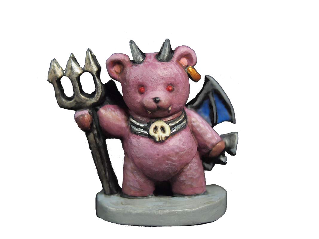 Aurora Model Teddy Bear Devil Unpainted Miniature Metal Figure