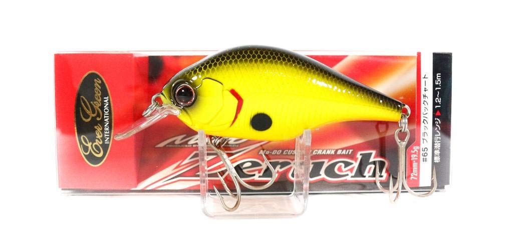Evergreen Crankbait Zelk, 2.8 Inches (72 mm), 0.7 Oz (19.5 g), Black Back Chart #65 Lure