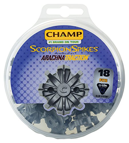 Champ Scorpion LT (Q-LOK) S-82 Golf Shoe Tacks, Silver