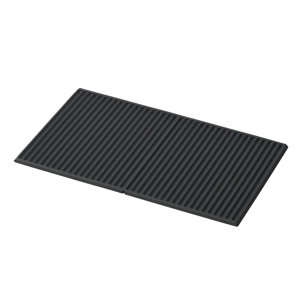 ideaco Collapsing Silicone Mat W 15.7 x D 9.8 x H 0.2 inches (40 x 25 x 0.7 cm) Kitchen Drainers Sculpture Mat D Off Black (Kitchen Drainer Sculpture Mat D Off Black)