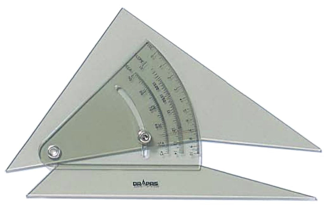 DRAPAS 13904 Flexible Slope Ruler, 0.1 inch (3 mm) Thick, 7.9 inches (20 cm)