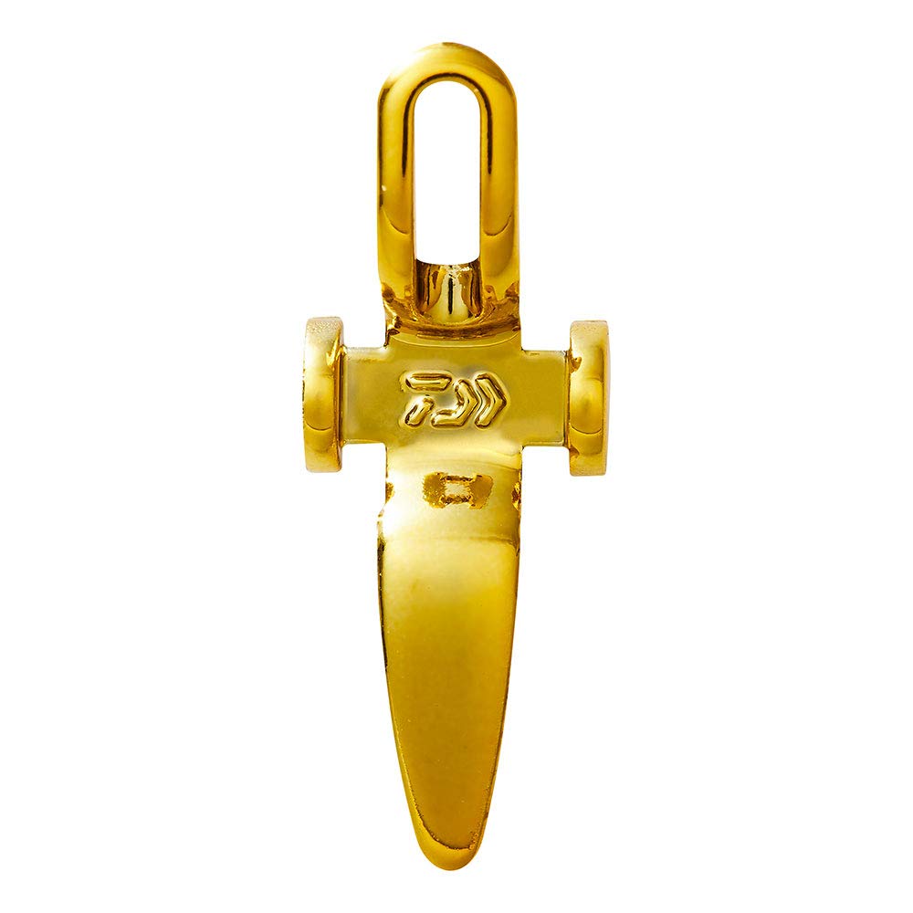 Daiwa 07753093 Lure Hook Holder, Metal Gold, Rubber Ring (Large), Diameter 0.4-0.6 inches (10-14 mm), Rubber Ring (Small), Diameter 0.3-0.4 inches (8-10 mm)