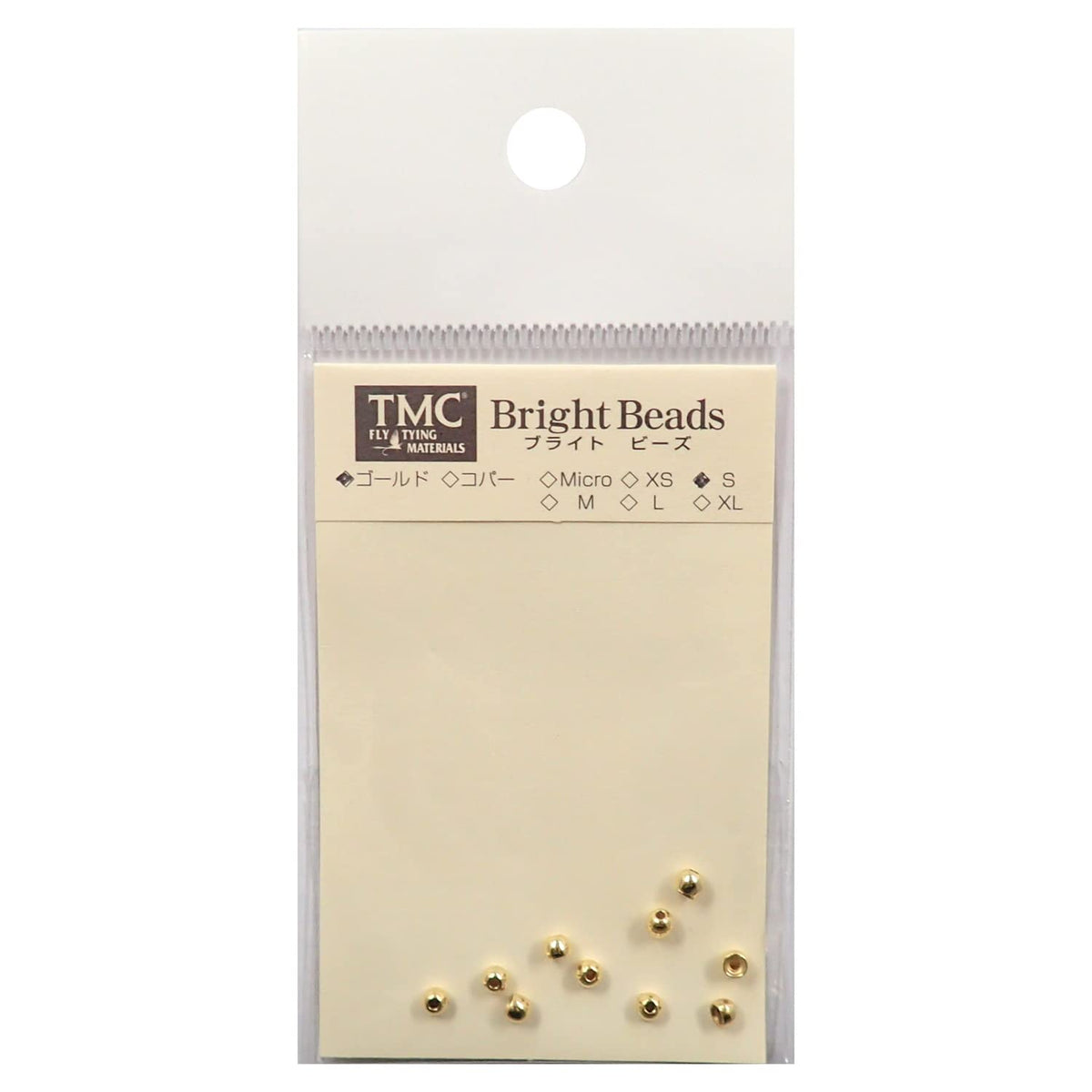 TIEMCO Tying Material TMC Bright Beads Small 2.8mm Gold 25pcs