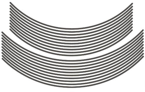 MDF RIM-4M-DG-18&21N Rim Stripe, Solid Type, Dark Gray, No Letters, Plain, 0.2 inch (4 mm) Width, 18 & 21 inches (4 mm)
