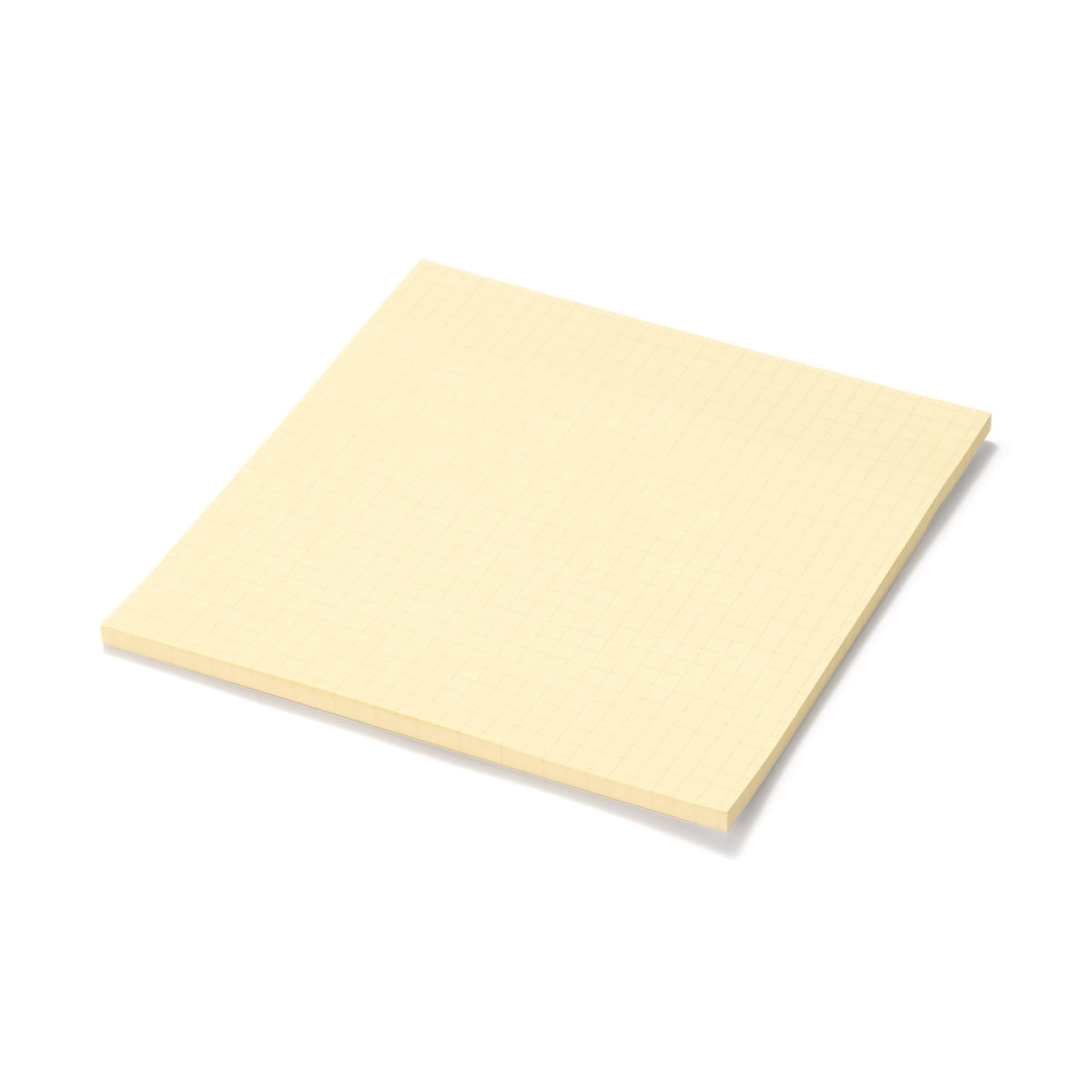 MUJI 83366711 0.2 inch (5 mm) Square Sticky Notes, 5.9 x 5.9 inches (150 x 150 mm), Yellow, 50 Sheets