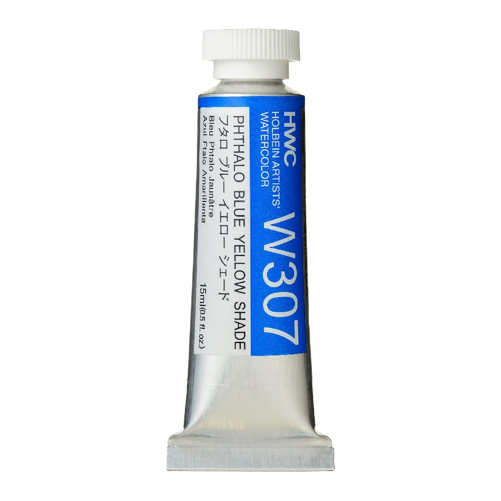 Holbein Artist's Watercolor 15ml Tube (Phthalo Blue Yellow Shade) W307