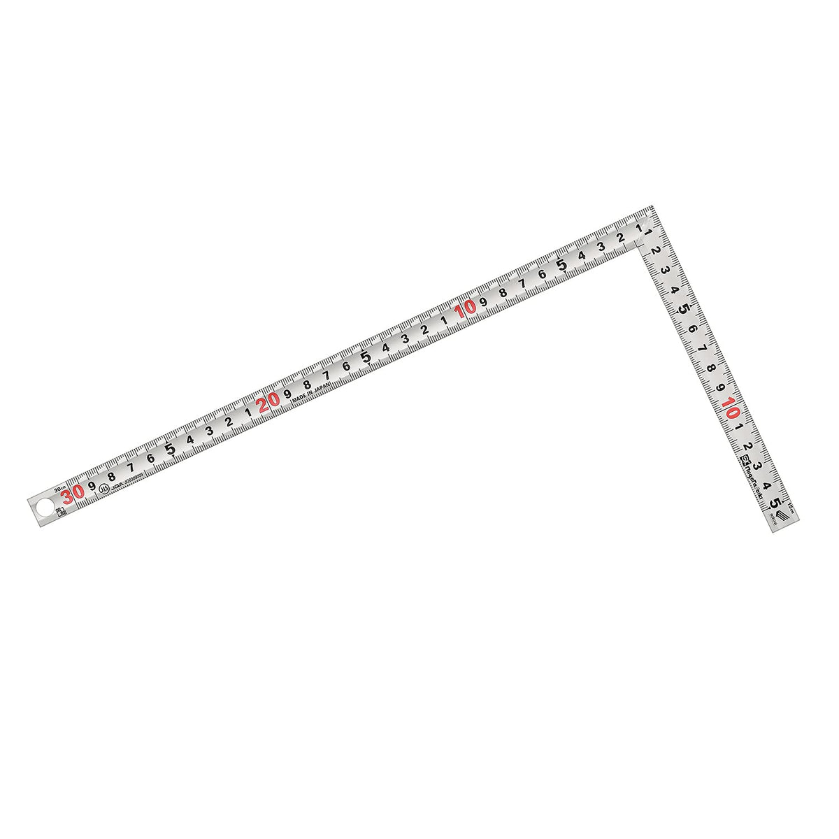 Niigata Seiki SK SDD-30CKD Silver Curving Scale, Yellow Dragon, Quick Level, Same Thickness, 11.8 inches (30 cm), Made in Japan