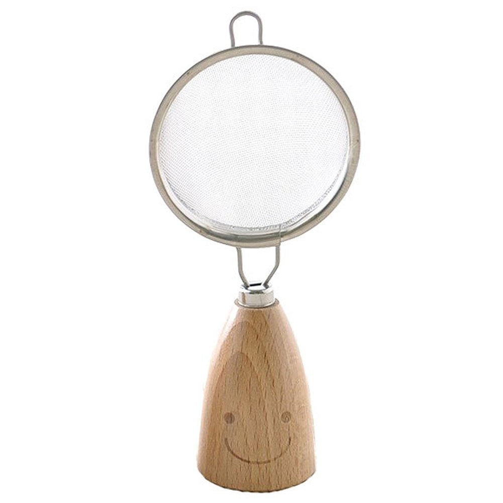 Nagao WY-07 Kitchen Tea Strainer, Stainless Steel, Wood, Made in Japan
