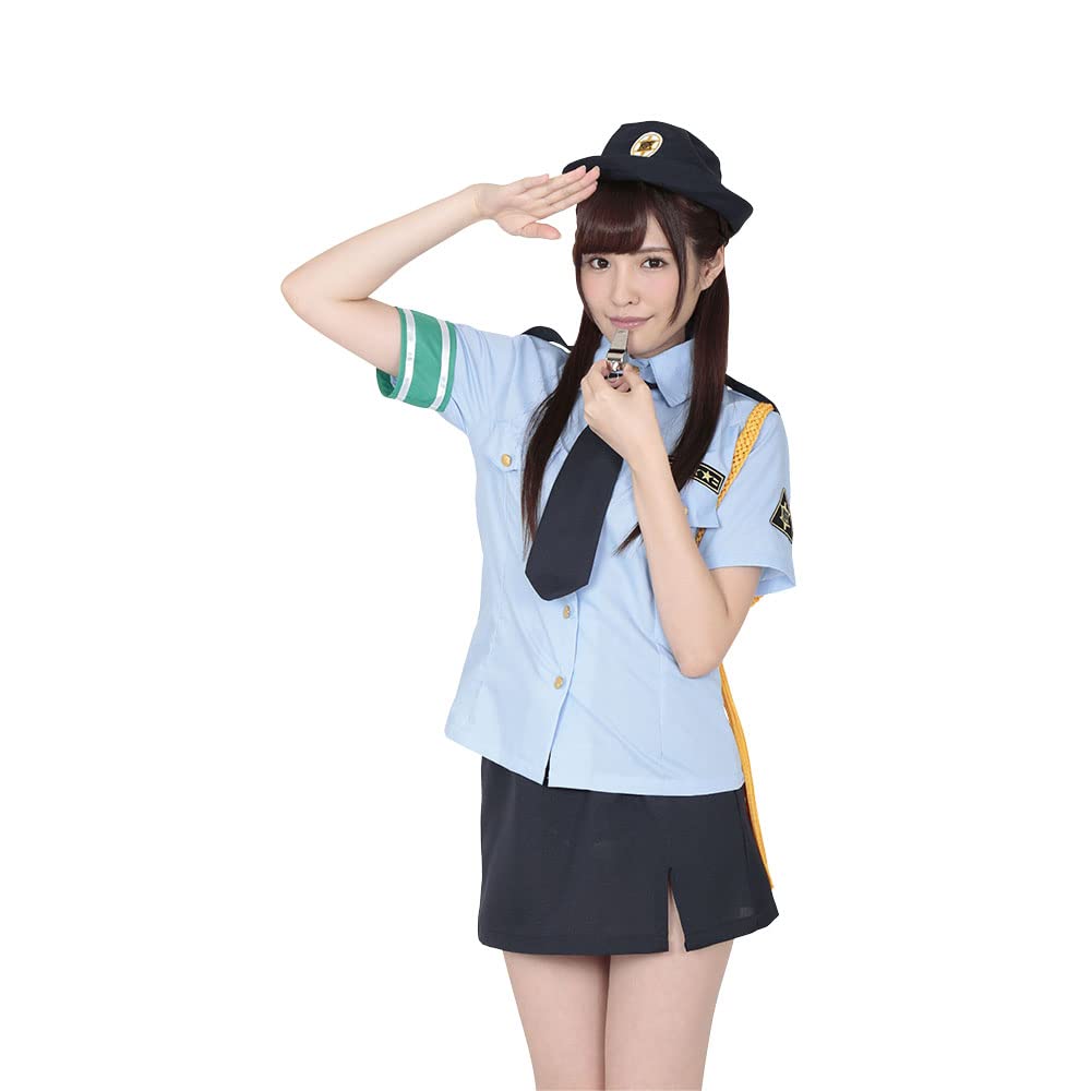 Blue blouse Policewoman speeding / slit of [Be With Love] (japan import)