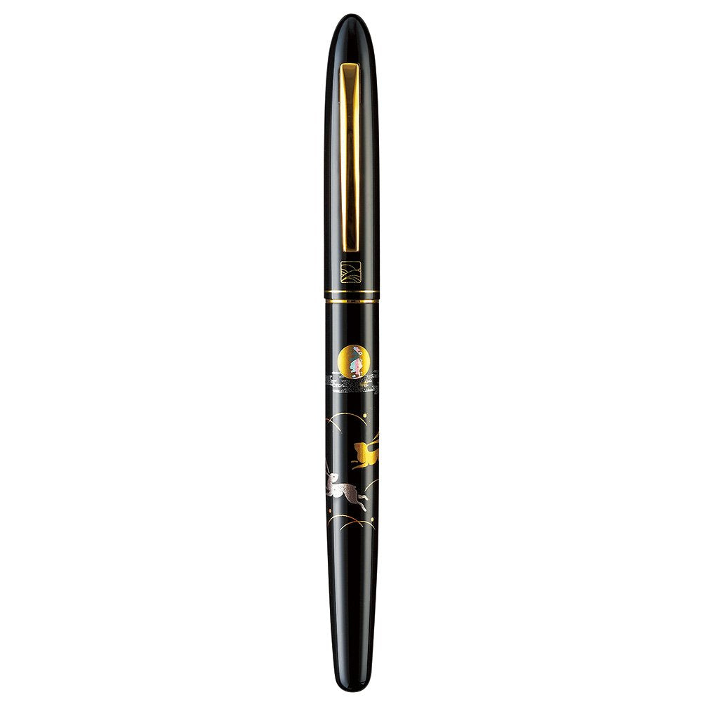 Kuretake ER186-510 Brush Pen, Letter Pen, Makie Monogatari Rabbit, Black Shaft