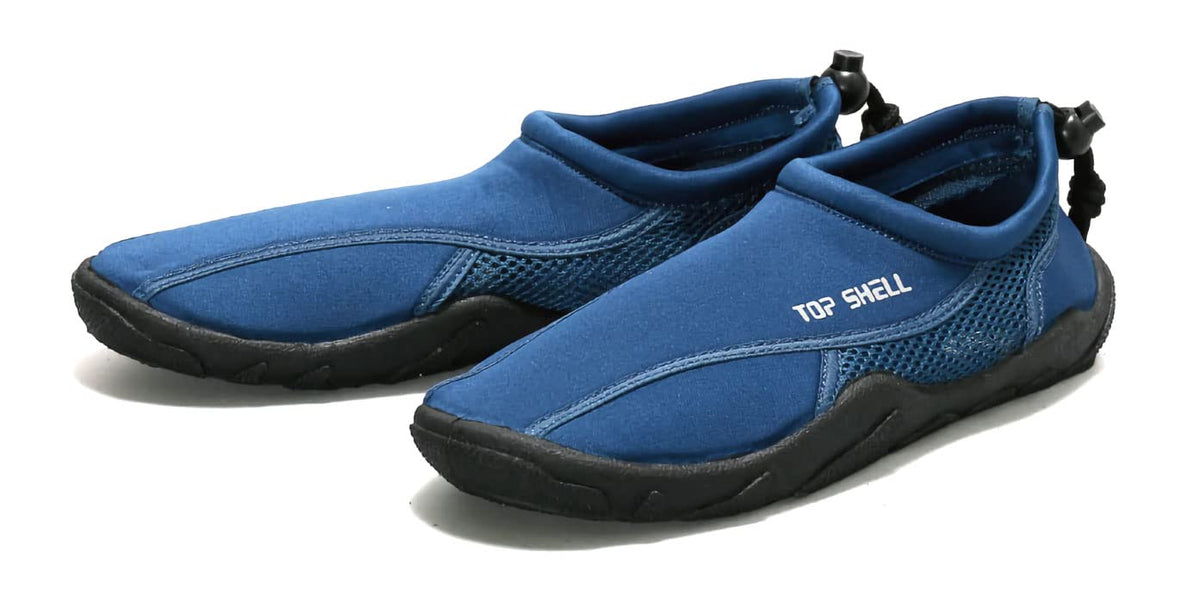 Hanshin Base Top Shell TS-335 Beach Shoes, L, Navy