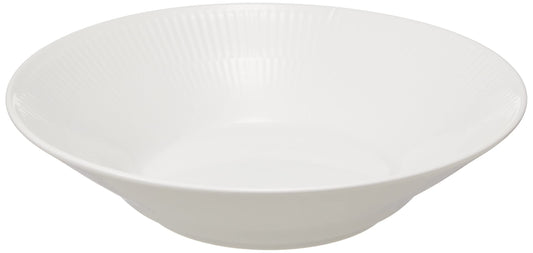 Royal Copenhagen 1016913 White Fluted Pasta Plate, 9.4 inches (24 cm), Wedding Gift