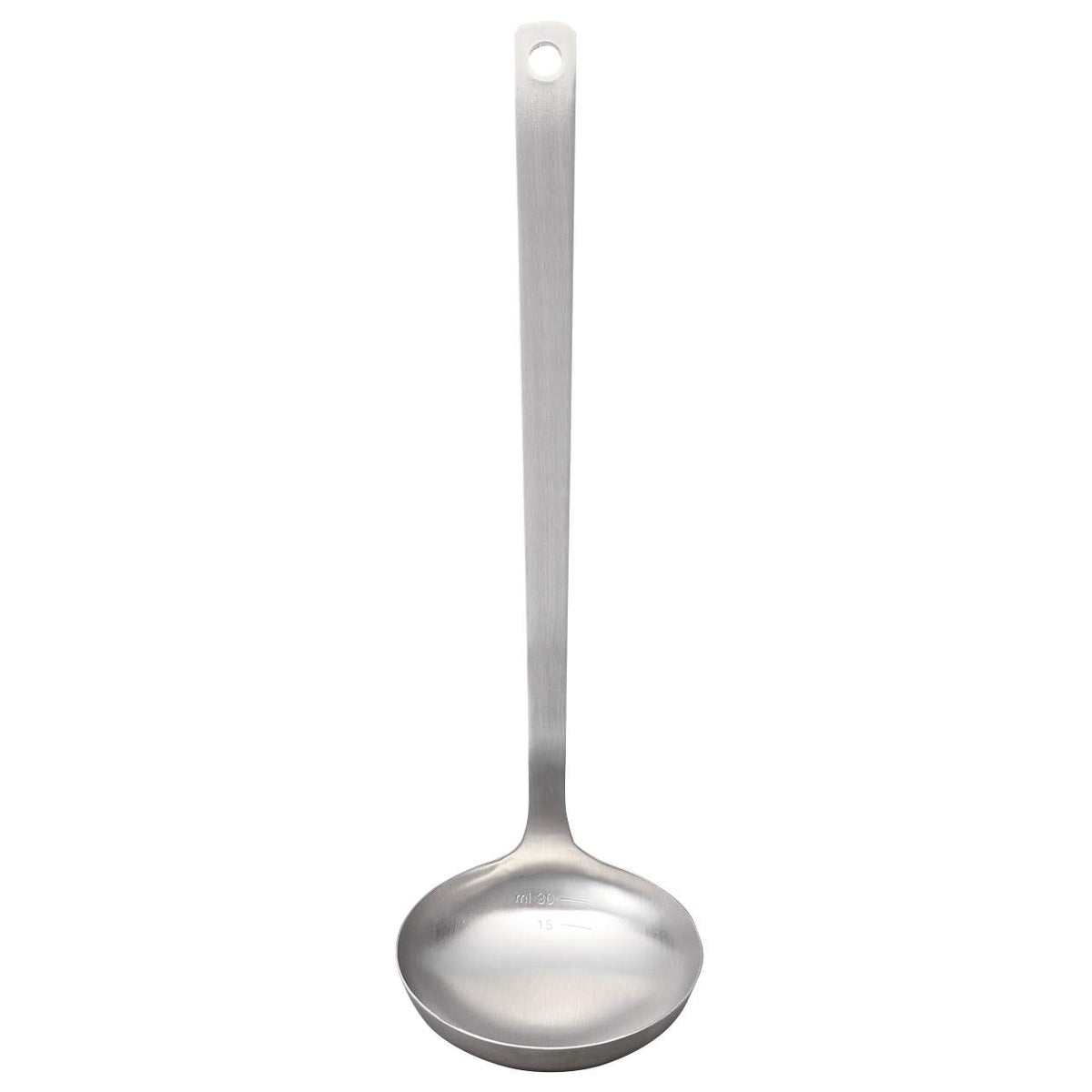 MUJI Stainless Steel Ladle, Large, Approx. Width 3.3 x Length 11.8 inches (8.5 x 30 cm), Handle 9.4 inches (24 cm)
