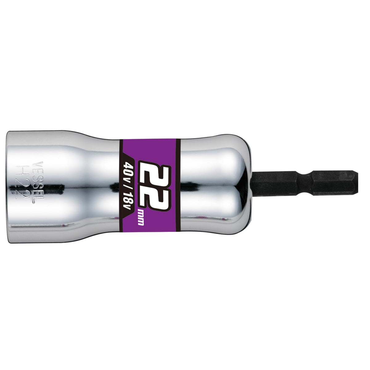 Vessel SL202290 Semi-Long Socket, Opposite Side 0.9 x 3.5 inches (22 x 90 mm), Hex