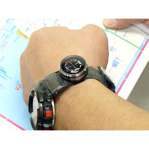 Amulet, Water Resistant to 10 ATM, Aluminum Body Wrist Compass G – 800 Metallic Grey (CK – G800)