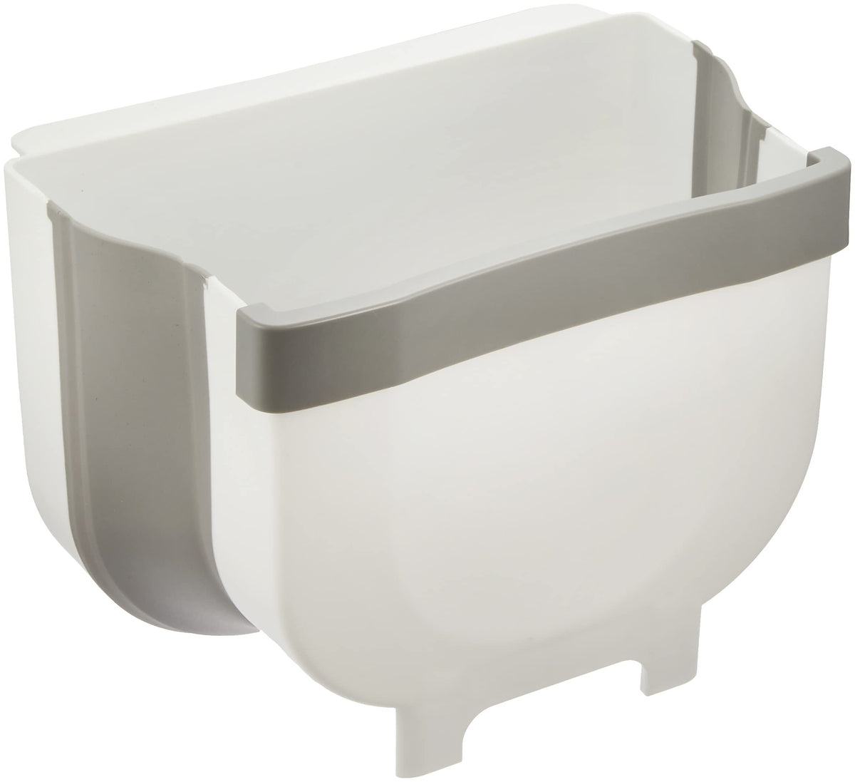 Takeda Corporation TBK-S10 [Trash Can / Folding / Hang Over the Door] White/Gray 10 x 7.1 x 7.3 inches (25.5 x 18 x 18.5 cm) Folding Trash Can Hang Over The Door