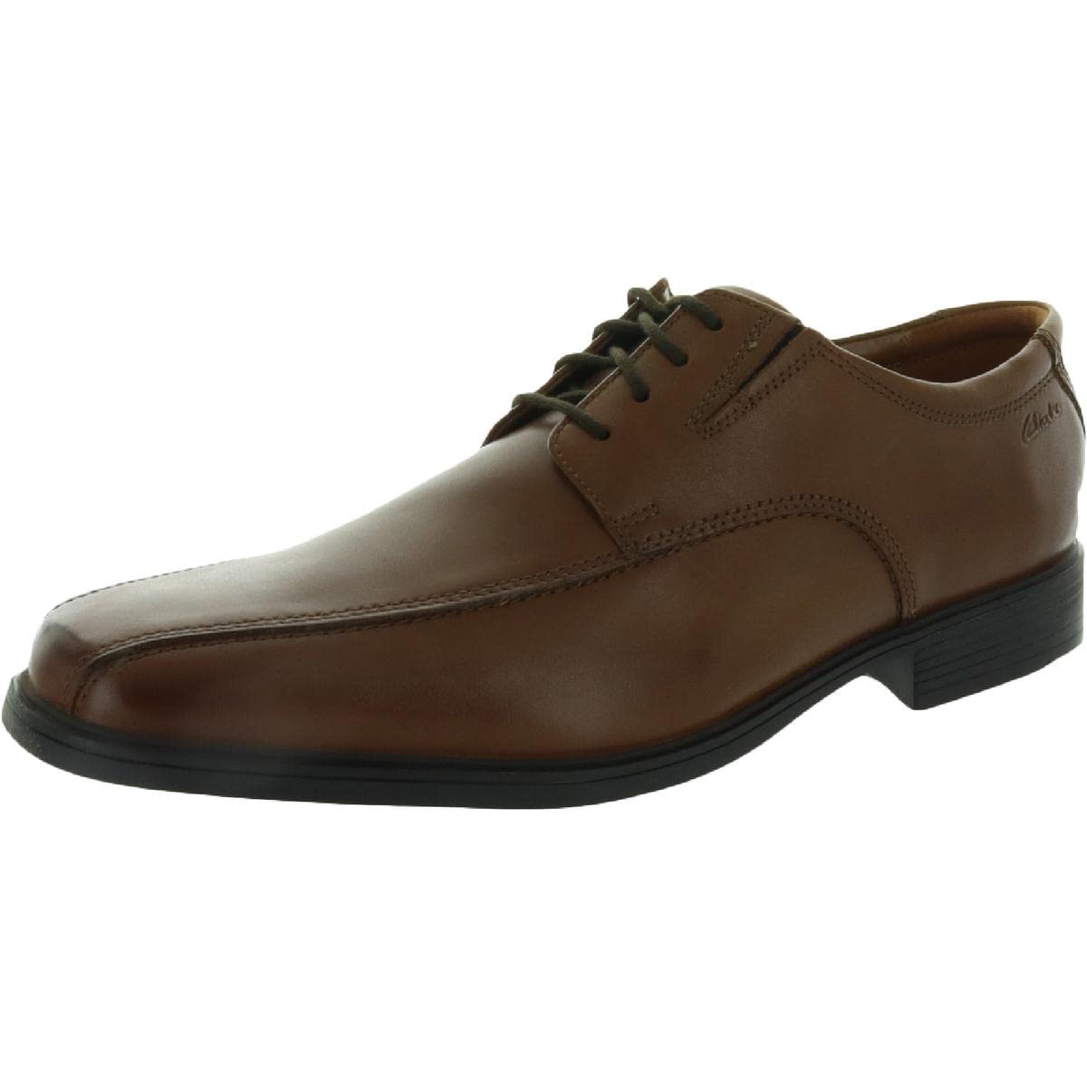 Clarks Men's Tilden Walk Oxford, Dark Tan Leather, 11.5 M US