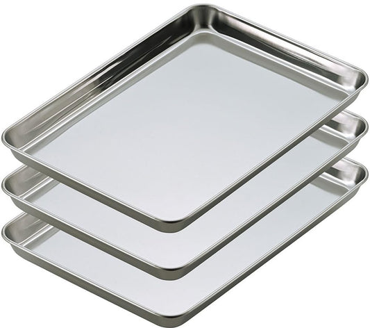 Shimomura 47145 Preparation Square Tray, Set of 3