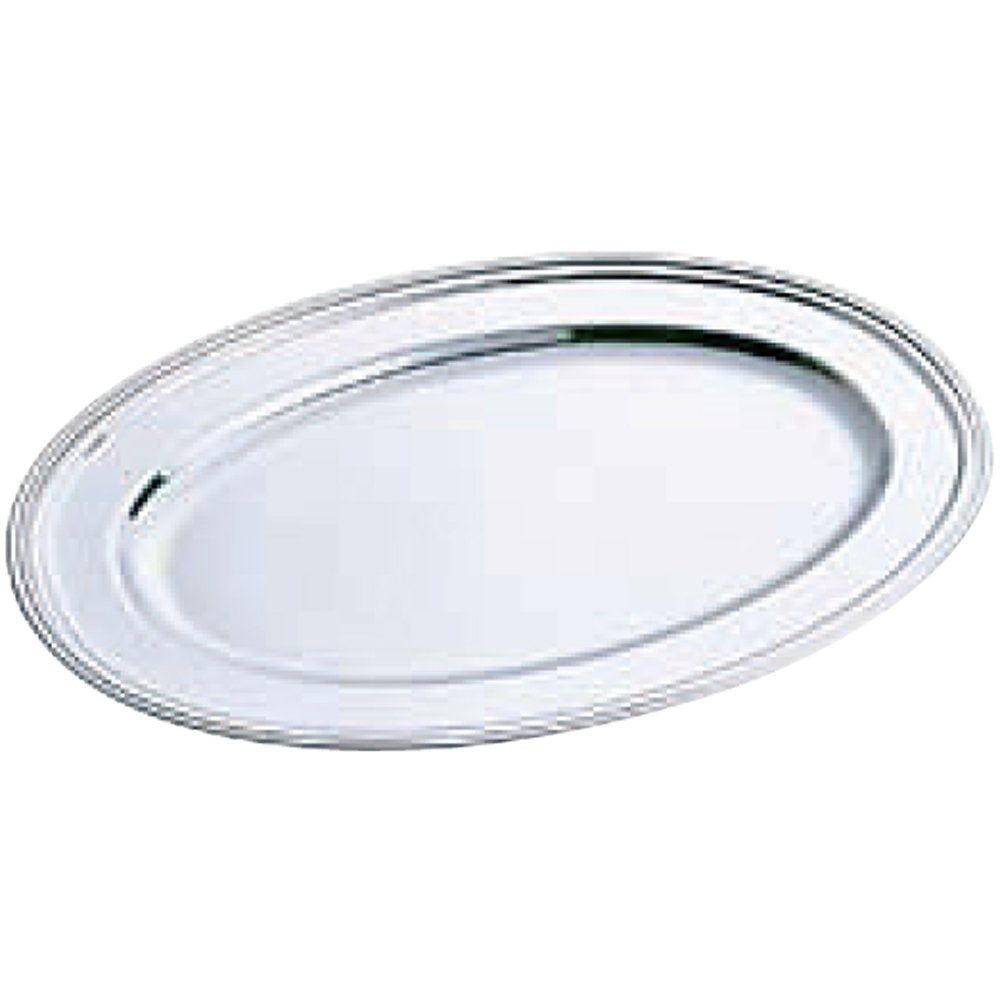 Yamashita Kogei 04-077-0205 SW 18-8B Uchiban Ovalan Plate, 14-Inch