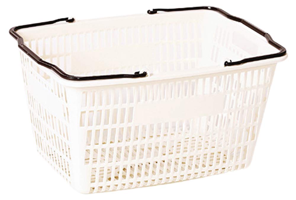 Tamahashi Shopping Basket, 13.8 x 18.5 x 9.8 inches (35 x 47 x 25 cm), Eco Basket, Ivory