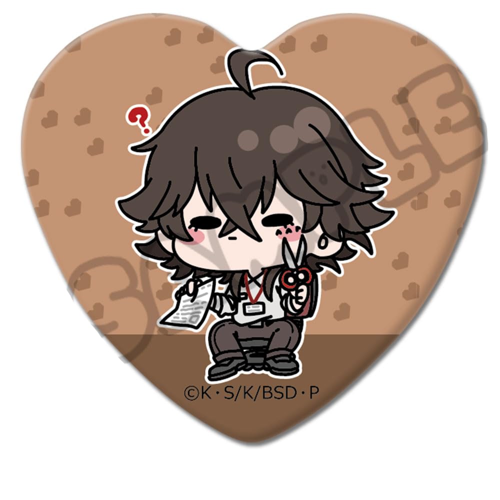 Bungo Stray Dogs (Suehiro Iron Gut) Vol. 4 Heart Shaped Can Badge Mocho NF