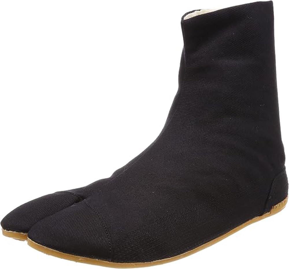 Rikio Ninja Tabi Shoes Low Top Comfort-Cushioned ! Black Jikatabi (25.5cm JP / 8.5 US Women / 7.5 US Men)