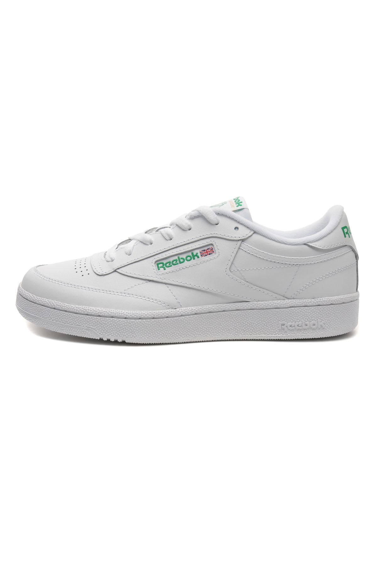 Reebok Men Shoes Classic Fashion Sneakers Leather Casual Style Club C 85 AR0456 (Numeric_11) White/Green