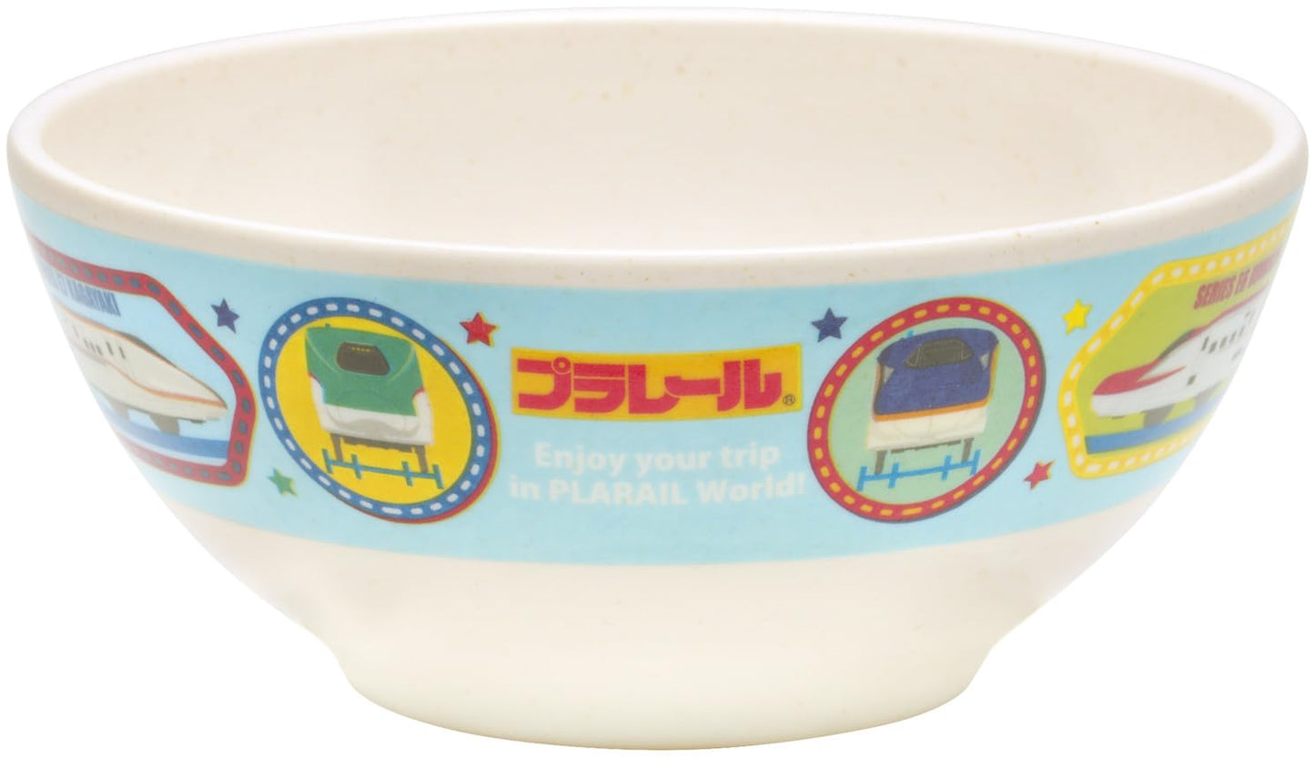 Skater M32B-A Melamine Rice Bowl, Bamboo Fiber, 7.1 fl oz (210 ml), Dishwasher Safe, Plarail for Boys