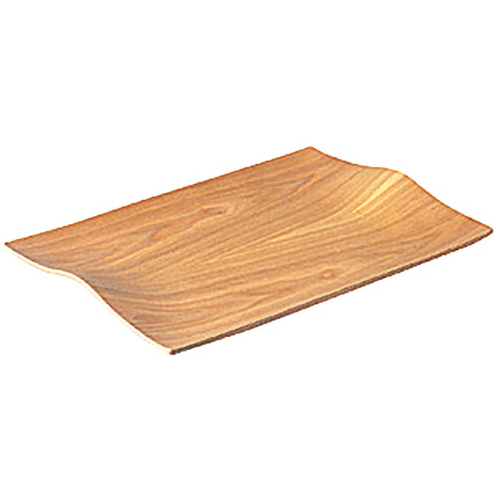 KINTO 45141 Non-Slip Curved Handle Tray, 17.3 x 12.2 inches (440 x 310 mm), Willow