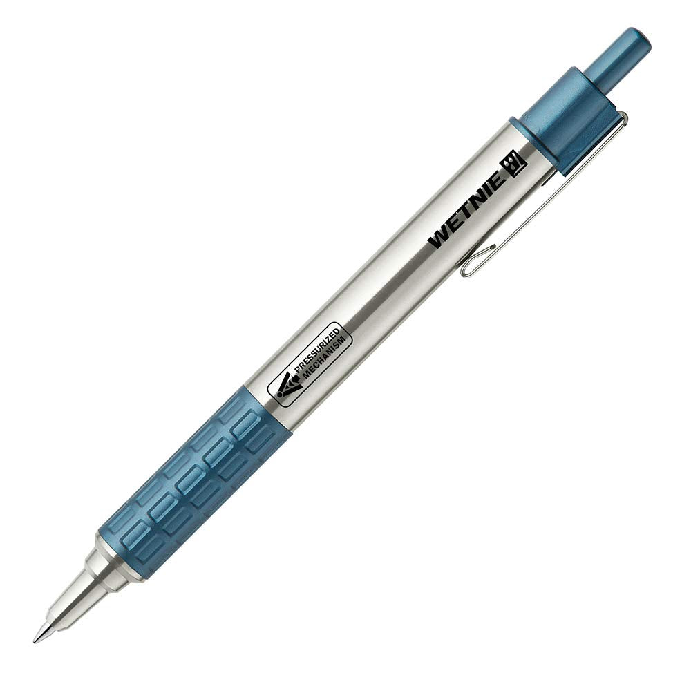 Zebra P-BA100-BL Oil-Based Ballpoint Pen, Wetney, 0.03 inches (0.7 mm), Blue Shaft, Black Ink