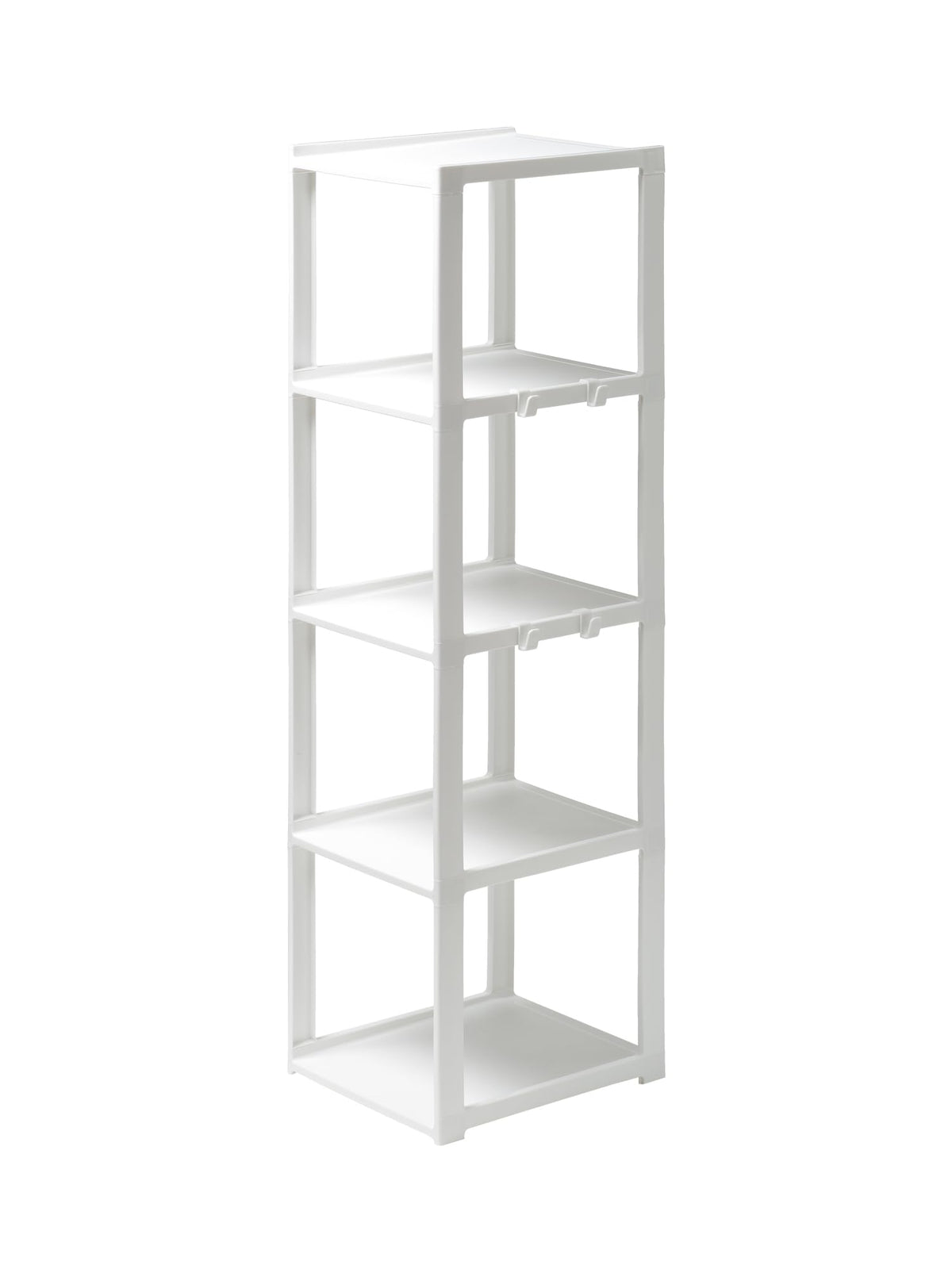 like-it Shoe Storage Shoe Rack, Slim, 5 Tiers, Width 9.4 x Depth 11.2 x Height 36.6 inches (23.8 x 28.5 x 93 cm), White, Made in Japan