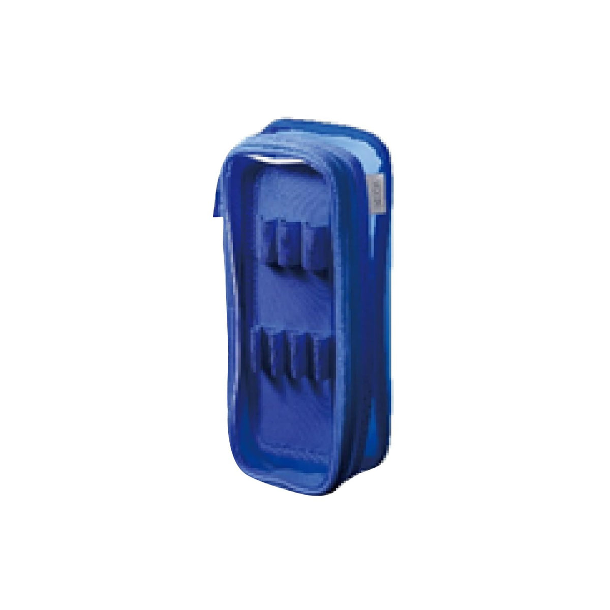 Lihit Lab XCOA Reversible Clear Pencil Case, Light, Cobalt Blue A3810-8