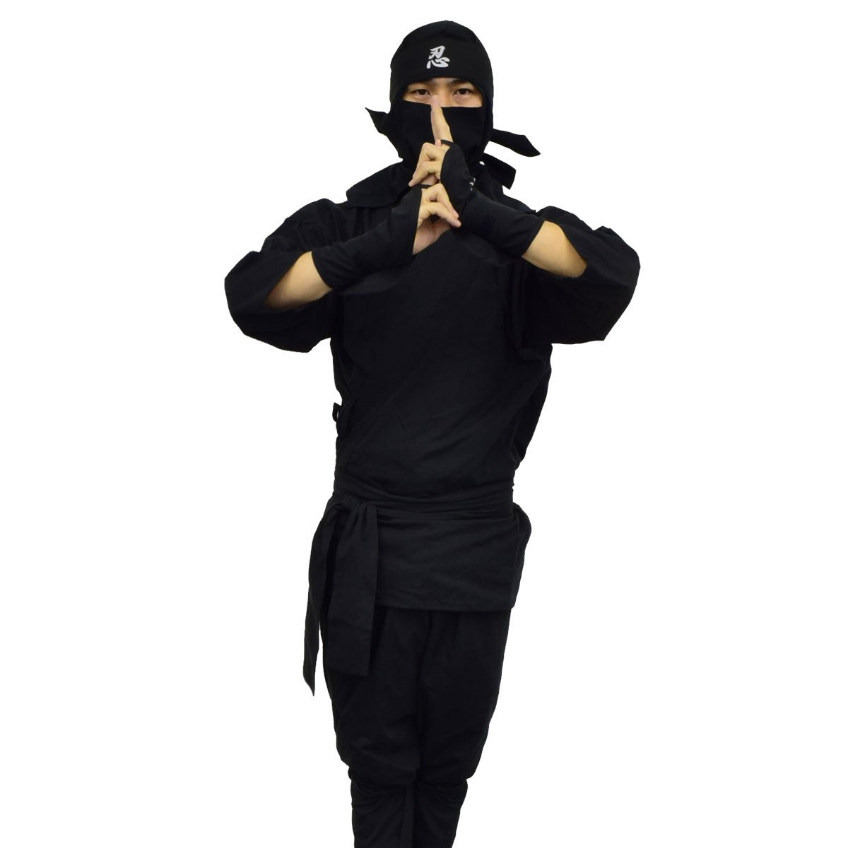 Ninja Uniform & Martial Art Costume, Karate Suit Out Fit for Adults! Black! 2L